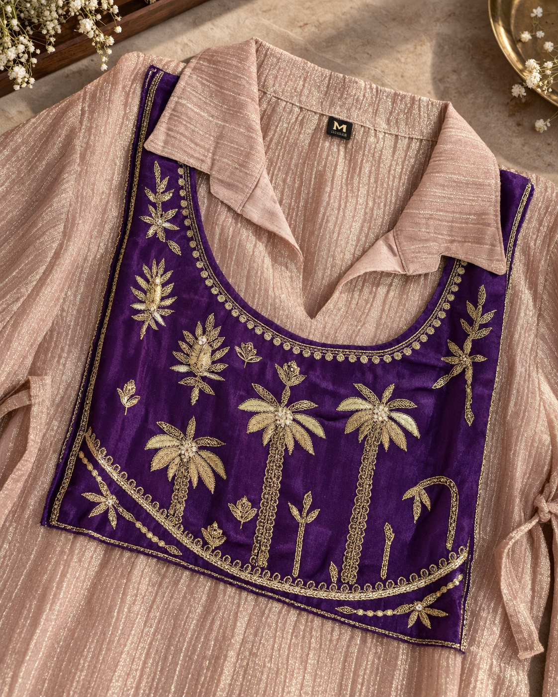 Salsa Crush Luxe 3-Piece Kurti Set | Embroidered Jacket